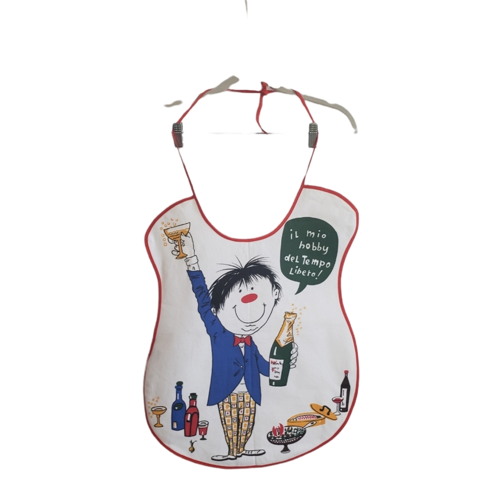 #Funny Print Adult Bib Made In Italy Il mio hobby del tempo libre